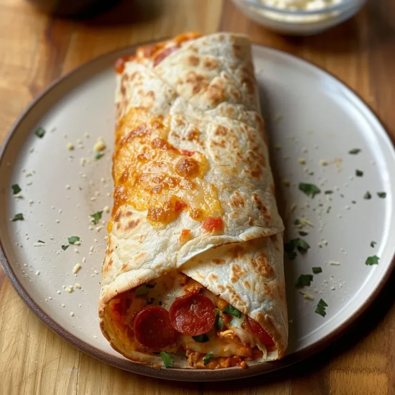 Savory Pepperoni Caesar Wraps: Delicious Pizza-Inspired Recipe