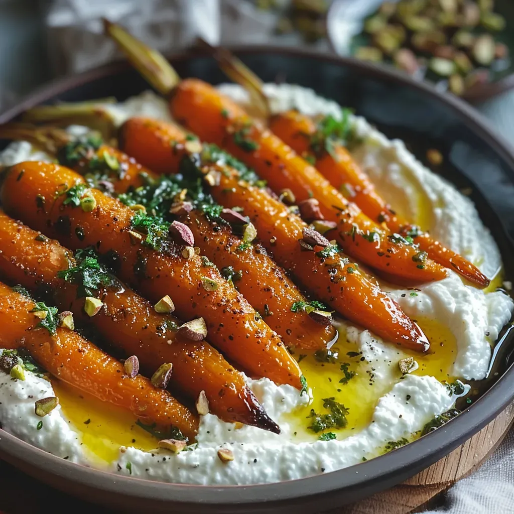 Savory Roasted Carrots with Creamy Ricotta Dip