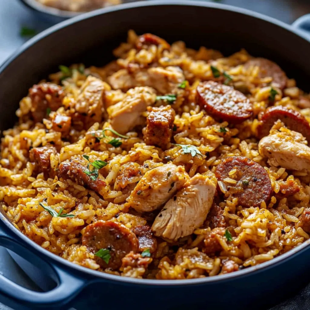 Spicy Cajun Chicken Sausage Jambalaya Recipe