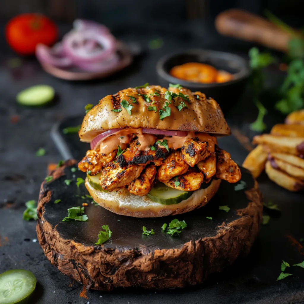 Spicy Cajun Chicken Sloppy Joes