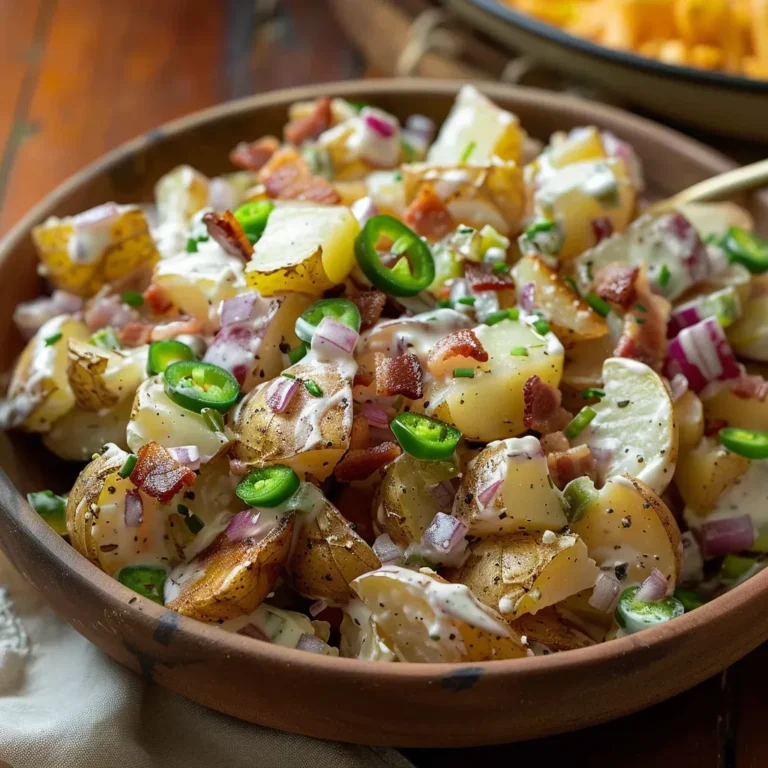 Spicy Jalapeno Popper Potato Salad Recipe