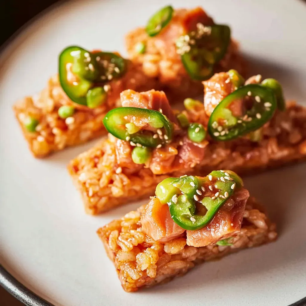 Spicy Salmon Crispy Rice: A Flavorful Delight