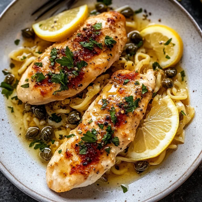Tender Lemon Chicken Piccata: Easy Recipe