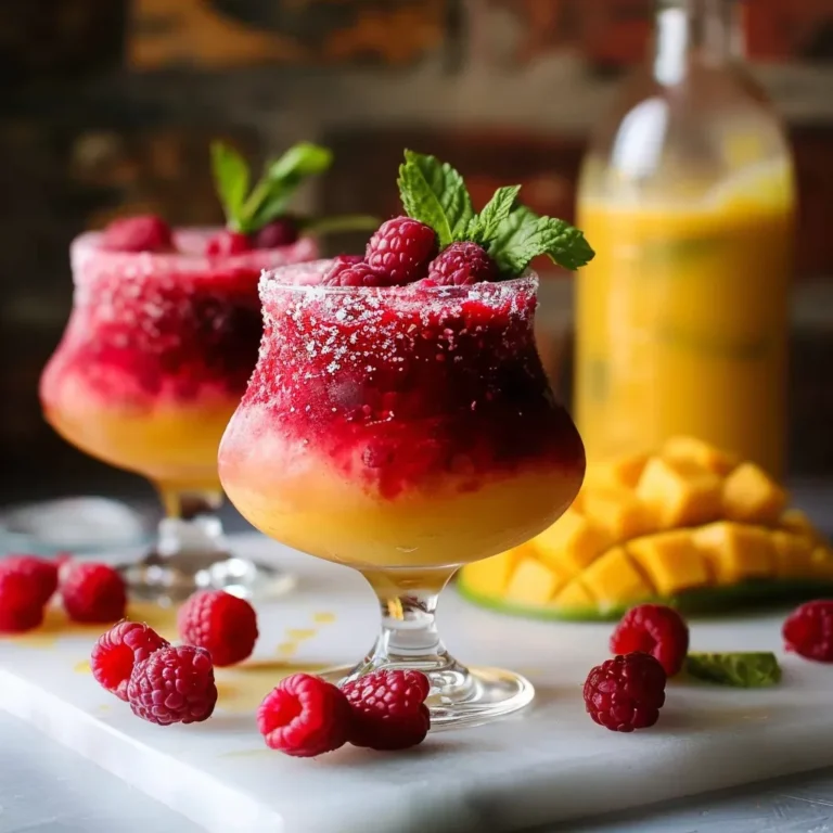Tropical Raspberry Mango Daiquiris
