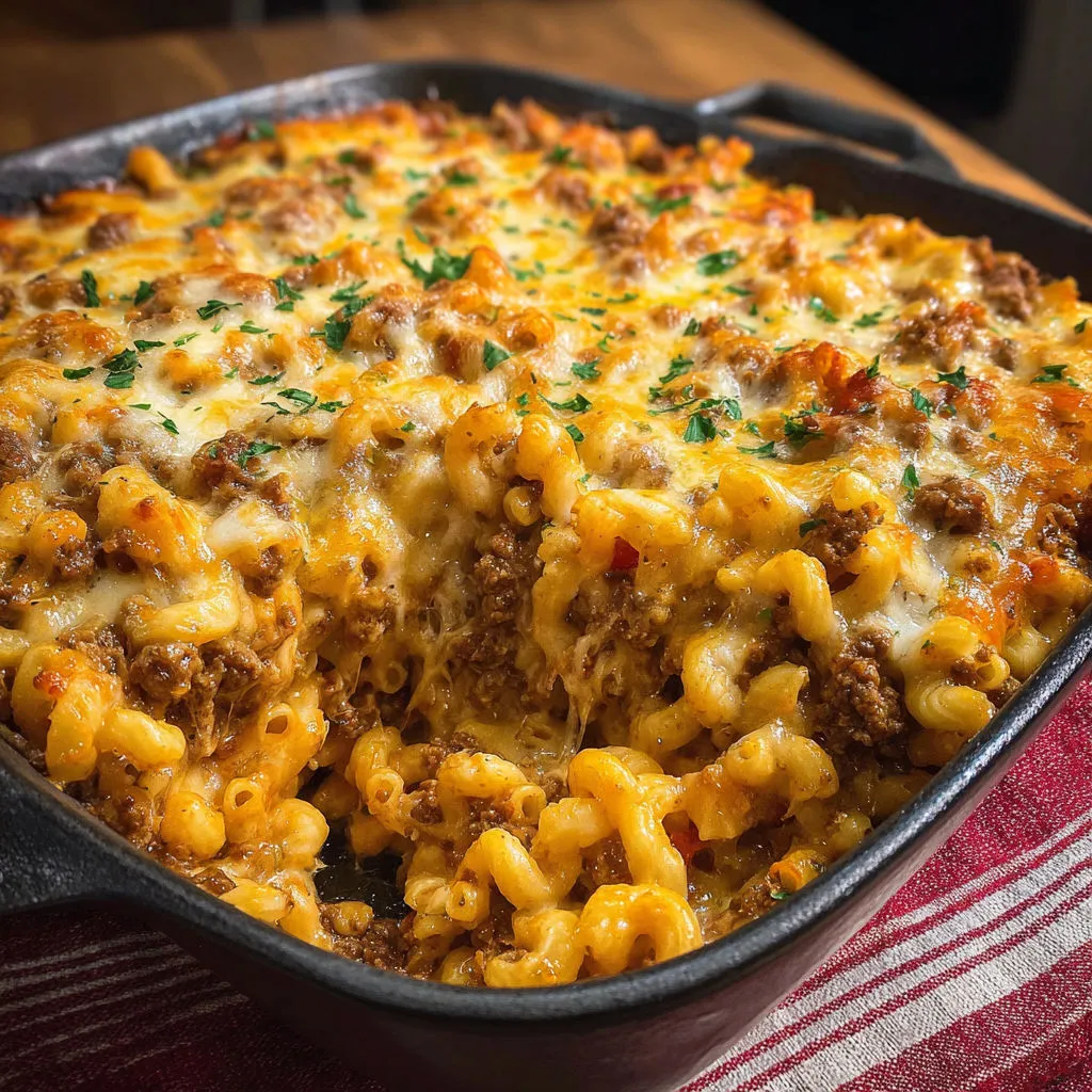 Ultimate Cheesy Beef Macaroni Bake Recipe
