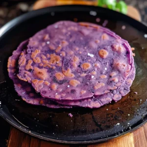 Vibrant Purple Sweet Potato Roti Recipe