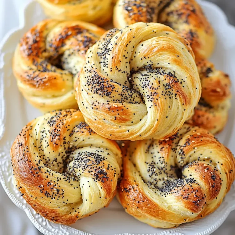 Zesty Lemon Cardamom Poppy Seed Pastry Twists