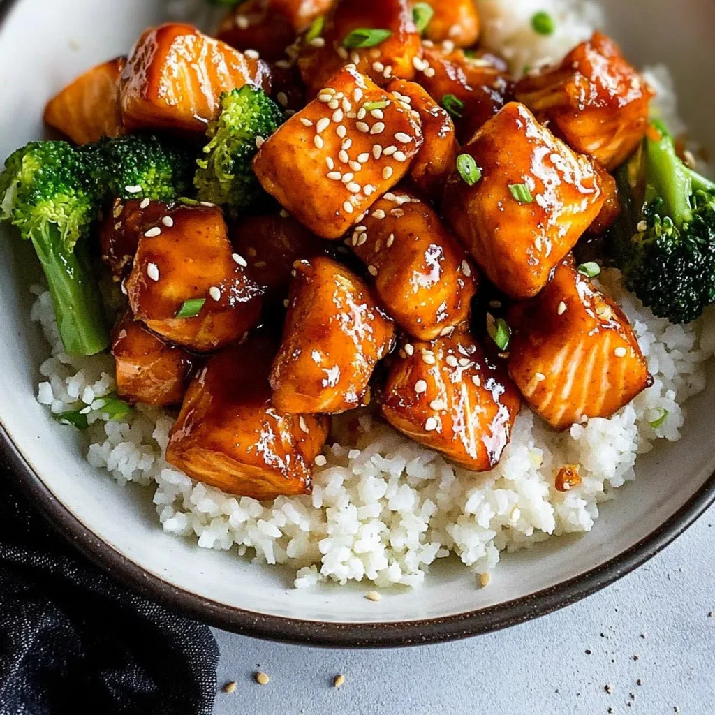 Zesty Orange Ginger Salmon Bowl Recipe
